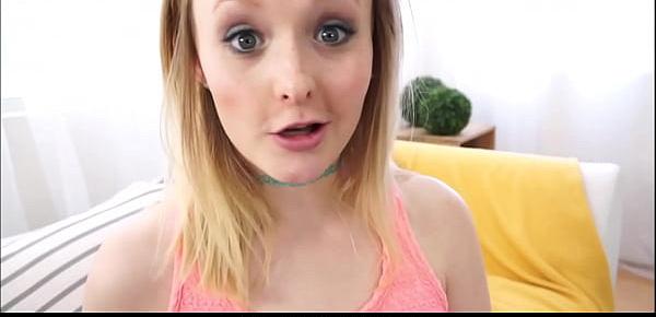  Tiny Blonde Teen Stepdaughter Lanna Carter Makes Sex Video With Dad For Mom POV